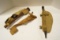 US WW1 Army Pick Axe in Sheath w/ Handle & Extra Sheath AND WWII Bayonet E-Tool