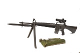 *PREBAN Vietnam War Colt AR-15 .223 Model SP1 with Original Bayonet, Magazine, Bipod & Scope