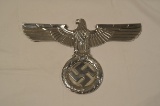 Large Alluminum Polished Casting Nazi Waffenamt Eagle Wall Plaque