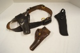 Holster & Belt, .38SP Leather Holster, and Uncle Mike's Sidekick Holster