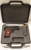 Sig Sauer P938 9mm Para Engraved Rosewood Micro Compact Pistol in Case w/ Holster