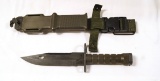 US Military M9 Lan-Cay Bayonet/Combat Knife in Sheath for M16/AR-15
