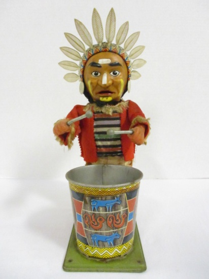 Drumming Indian Vintage Battery Operated Toy