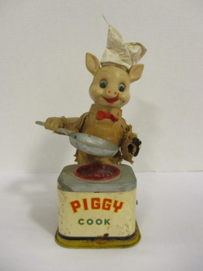 Piggy Cook Vintage Battery Operated Toy