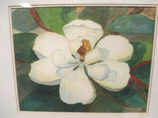 Magnolia Watercolor by Edith Wall