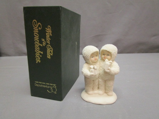 Dept. 56 Winter Tales of The Snowbabies "One For You, One For Me" Figurine w/Box