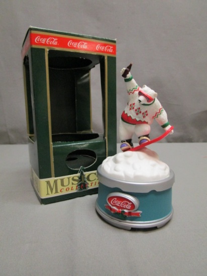 1994 Coca-Cola Musical Collection "Snowboarding Bear" w/Original Box