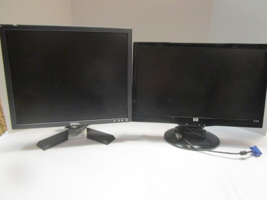 Dell 19" Monitor and HP S2031 20" Monitor