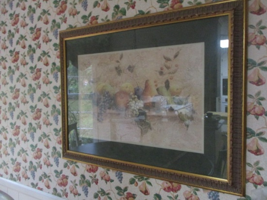 Framed/Matted Fruit Still Life Print