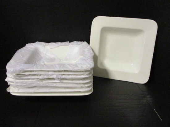 Hotel Collection White Square Salad Bowls