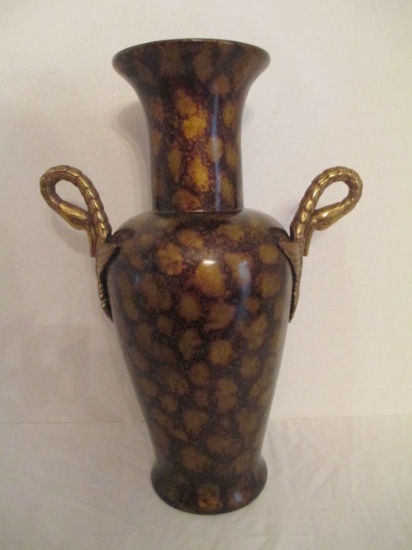 Wooden Handled Vase Handmade in Philippines