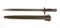 Original U.S. WWI M1917 Enfield Rifle Bayonet by Remington with Scabbard
