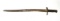 Extremely Rare British Pattern 1863 Whitworth Yataghan Sword Bayonet