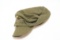 SS WWII M-43 Wool Hat With Trapezoid Eagle/Skull Insignia