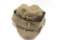 German M43 3rd Reich Enlisted Field Wool Cap with Mountain Troop Pin & Trapezoid