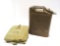 WWII UUS 1944 Dated Gas Can and US Duffel Bag