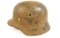 German M35 Luftwaffe Double Decal Camouflage Helmet with no Liner Captured in Italy