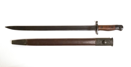 Original British WWI P-1907 Enfield Bayonet with Scabbard