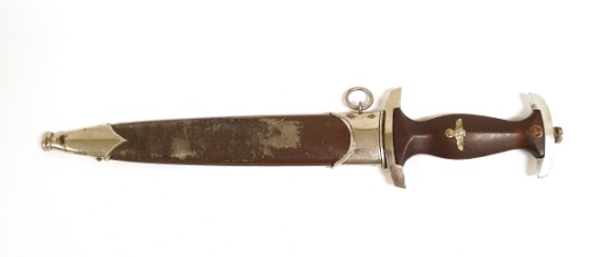 German Nazi SA Dagger by RZM w/ Scabbard