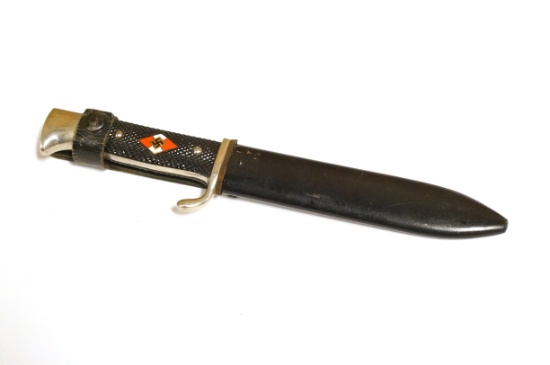 German Nazi Hitler Youth Knife Reproduction with Scabbard