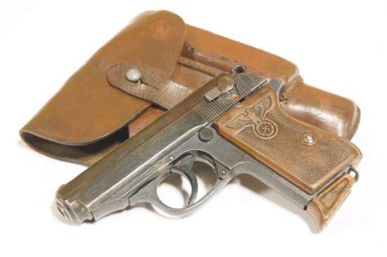 Rare Hitler Presented German Walther PPK RZM Nazi Party Political Leaders Pistol w/ Matching Holster