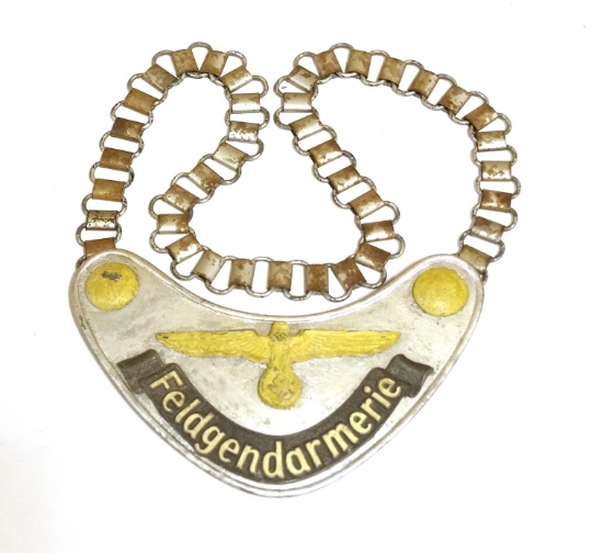 Heer Feldgendarmerie Gorget Introduced 1938 used by Army and Waffen-SS