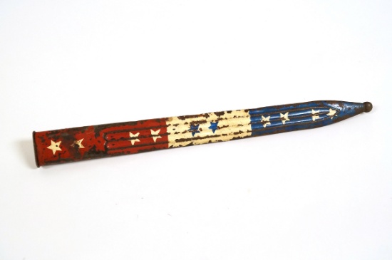 WWII US Soldier War Trophy 1891 Italian Carcano Bayonet Scabbard Handpainted by Soldier