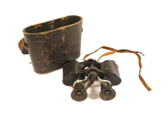 WWII Era Oigee Berlin 6x21 Binoculars in case
