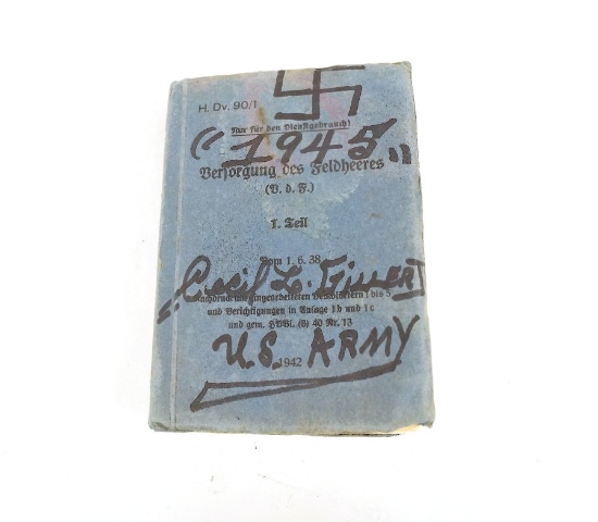 1942 German Army Maneuvers Booklet w/ Lots of Fold out Maps