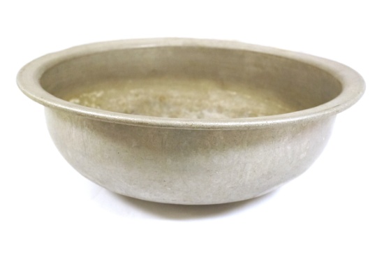 WW2 German Luftwaffe Aluminum Mess Hall/Wash Basin/Water Bowl Dated 1939