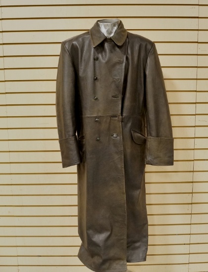 German WWII Leather Great Coat