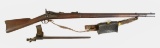 Complete US Springfield Model 1884 Trapdoor .45-70 Rifle with Sling, Ammo Case, and Bayonet