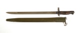 Original U.S. WWI M1917 Enfield Rifle Bayonet by Remington with Scabbard