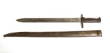 Original U.S. WWI M1905 Springfield Bayonet with Non matching Scabbard
