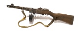 Rare 1953 PPSh-41 Fixed Soviet Submachine Gun with Drum Magazine & Sling