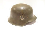 Rare SS M-42 German Nazi Helmet with No Liner