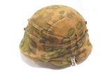 Extremely Rare German Waffen Reversible SS 2nd Pattern Camo Helmet Cover