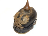 German Prussian Pickelhaube Spiked  Helmet with Eagle 
