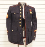 US Marine Corps Dress Blues Corporal Jacket