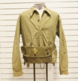 WWII Era Private Purchase Lite Jacket, Undergarments & US Navy Medic Pouch