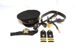 US Navy Items - Sword Belt, Shoulder Boards, Cap
