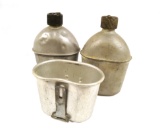 WWII Vet Bringback Canteens and Cup