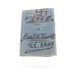 1942 German Army Maneuvers Booklet w/ Lots of Fold out Maps