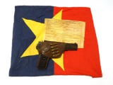 Rare Chicom Type 54 Tokarev Pistol with Original Capture Papers, Flag, Holster