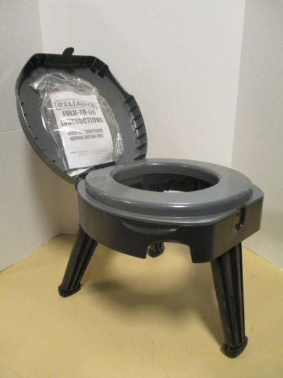 Reliance Fold-To-Go Toilet Seat with Stand