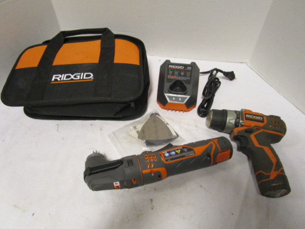 Ridgid R8223500-Series A 12v \u0026 Drill w 