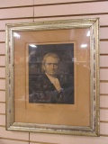 Framed and Matted Portrait of J Marshall