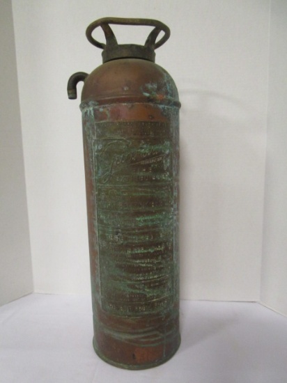 Vintage Copper and Brass Guardene Fire Extinguisher