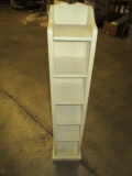 Small Wood Shelf Unit with Woven Sides