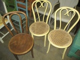 Three Bend Wood Chairs